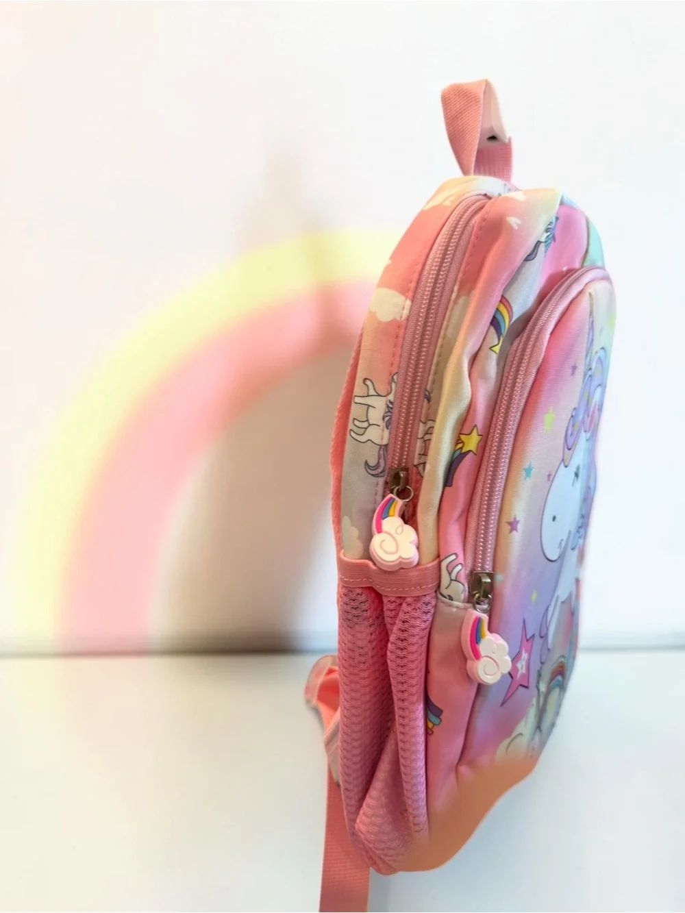NWT Kids Pink Pastel Unicorn Backpack